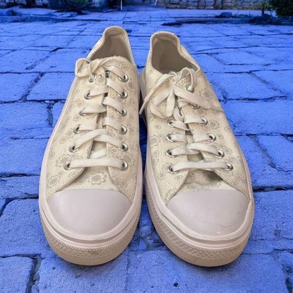 CONVERSE CHUCK TAYLOR ALL STAR LIFT PLATFORM VINTAGE WHITE SZ 9 - Picture 1 of 6